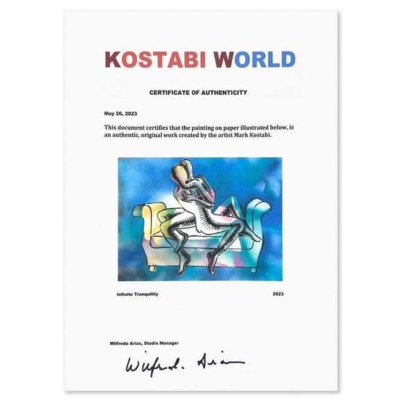 Infinite Tranquility by Mark Kostabi