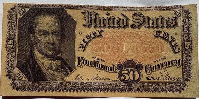 Choice Unc 50 Cent Bob Hope Fractional Currency Note