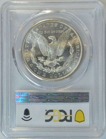 Pristine solid Gem BU 1881-S Morgan Silver Dollar. PCGS MS65