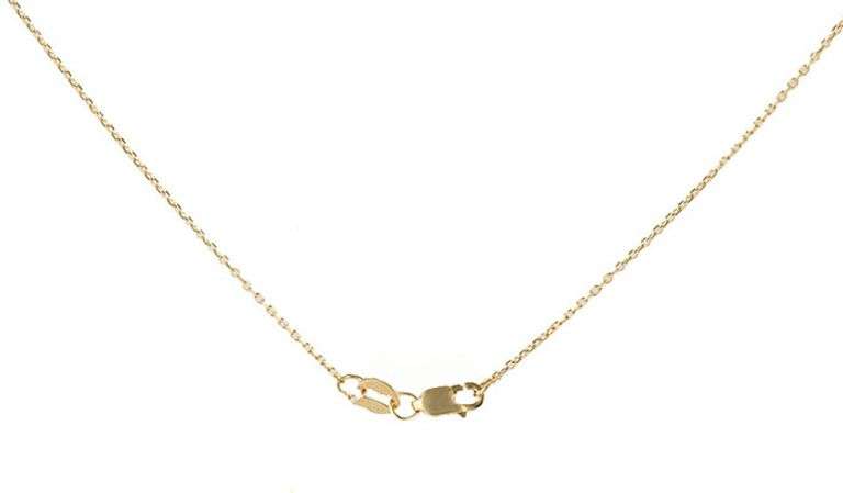 New 0.83ctw Baguette and Round Diamond Mosaic Pendant Necklace in 14K