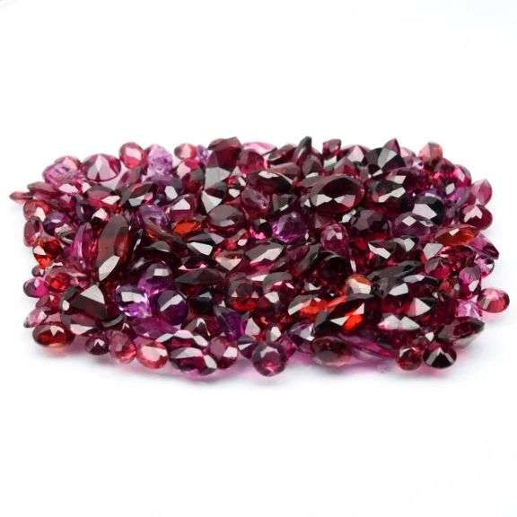 Massive! 84.04ct set of mixed shape Rhodolite Garnets!!!