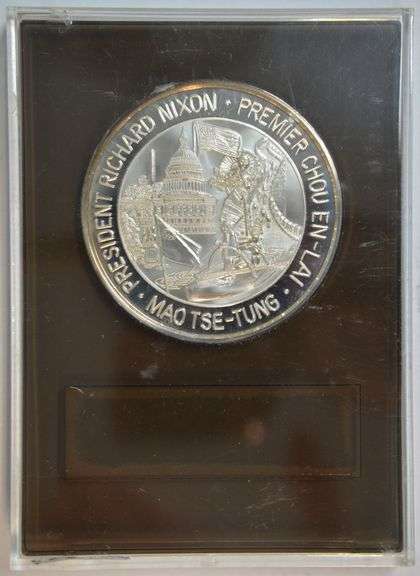 Special Nixon/Chou Summit Meeting Commemorative Sterling Silver Medal