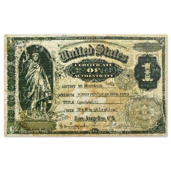 Camo Splash C by Mr Brainwash