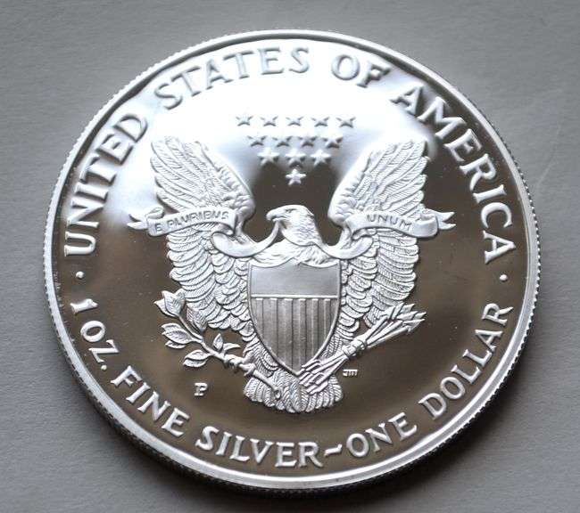 1999 Proof Silver Eagle With Box & Paper