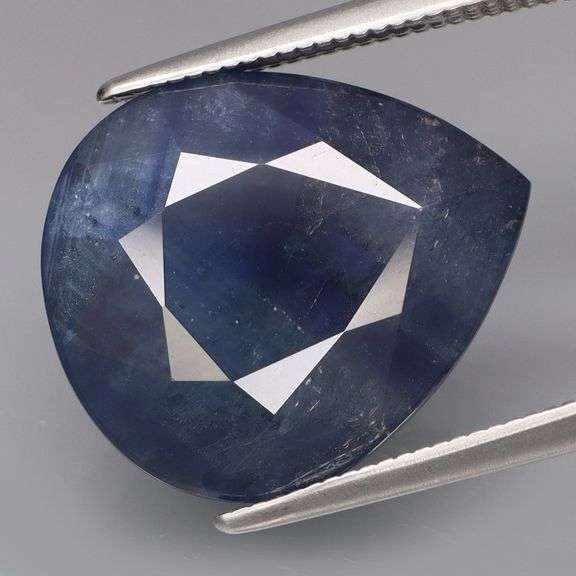 Massive! 13.95ct HEATED ONLY bi-color chevron Sapphire!