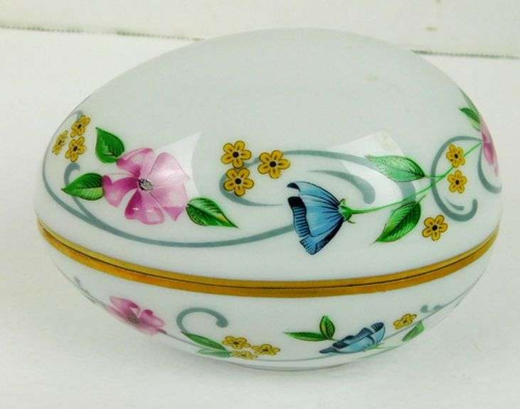 Vintage French Limoges Large Egg Box