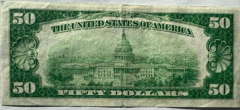 $50 1928 A Cleveland Fed Reserve Note