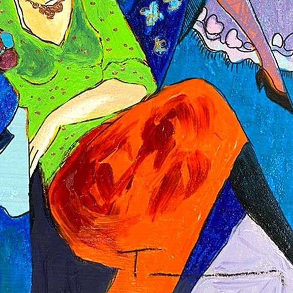 Quiet Afternoon by Itzchak Tarkay (1935-2012)