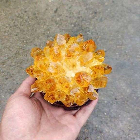 Golden Quartz Natural Citrine Phantom Quartz