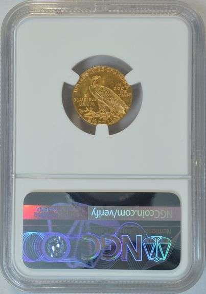 Very Choice BU 1929 $2.50 Indian Gold Piece. PCGS MS63