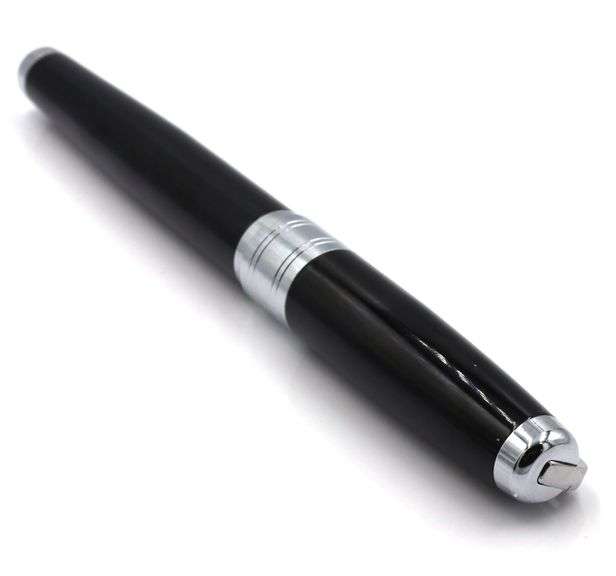 5280 Silver tone ball point pen and black fountian pen