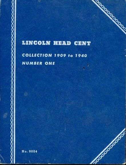 Album of 64 Different Lincoln Wheat Cents: 1909-1940-S