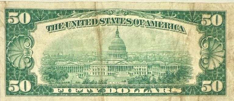 $50 1928 Numerical  Series Cleveland Gold Payable FRN.