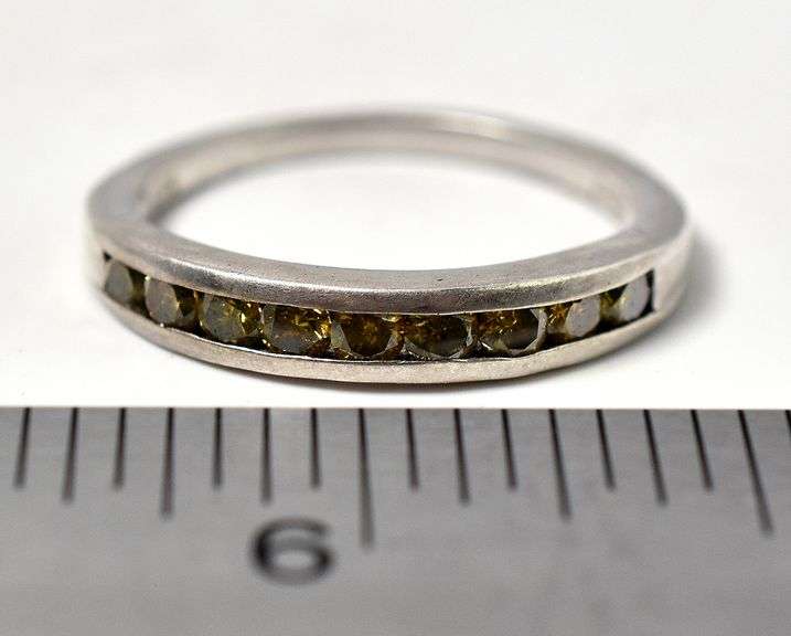 Yellow Gemstone Ring in Sterling Silver