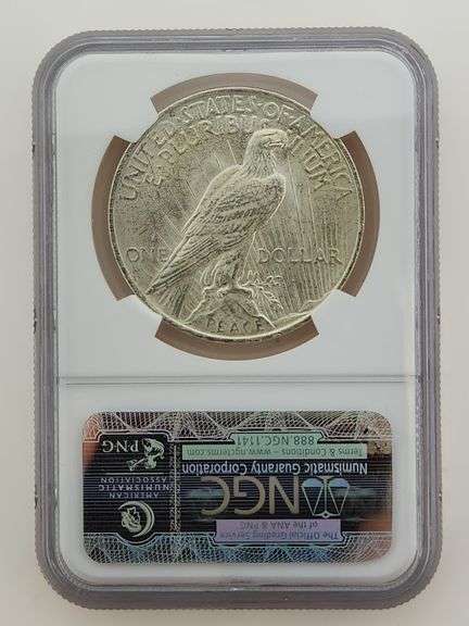 1923 Silver Peace Dollar, NGC MS63