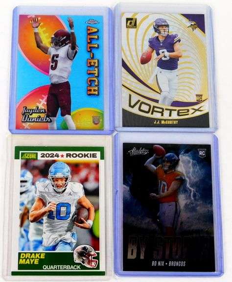 4 Latest QB's Rookie Football Cards