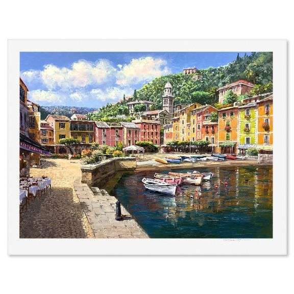 Harbor at Portofino by S. Sam Park