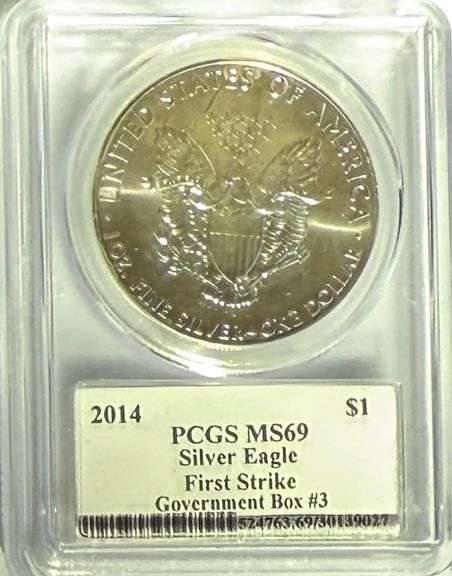 Mercanti 2014 Signed MS 69 Silver Eagle