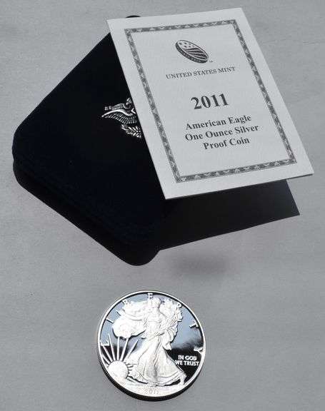 2011 W Proof Silver Eagle With Box And Paper