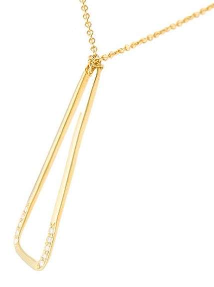 Robert Lee Morris 0.15ctw Diamond Abstract Pendant Necklace in 18K