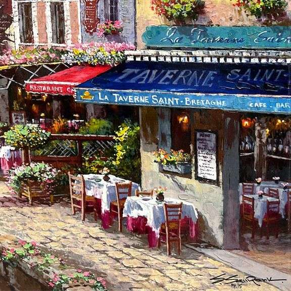 Harbor at Honfluer by S. Sam Park