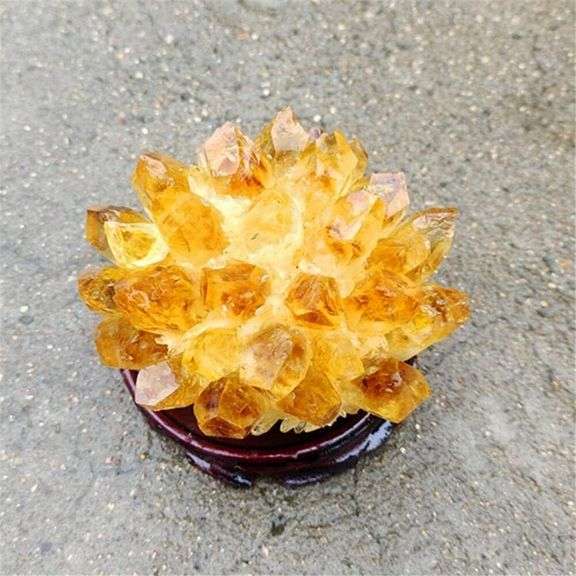 Golden Quartz Natural Citrine Phantom Quartz