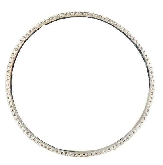 2.55ctw Round Diamond Slip On Bangle Bracelet in 14K