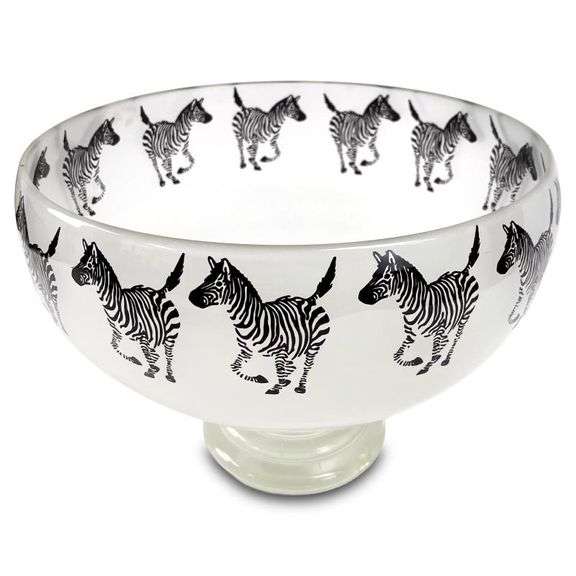 Zebras by Correia Art Glass,