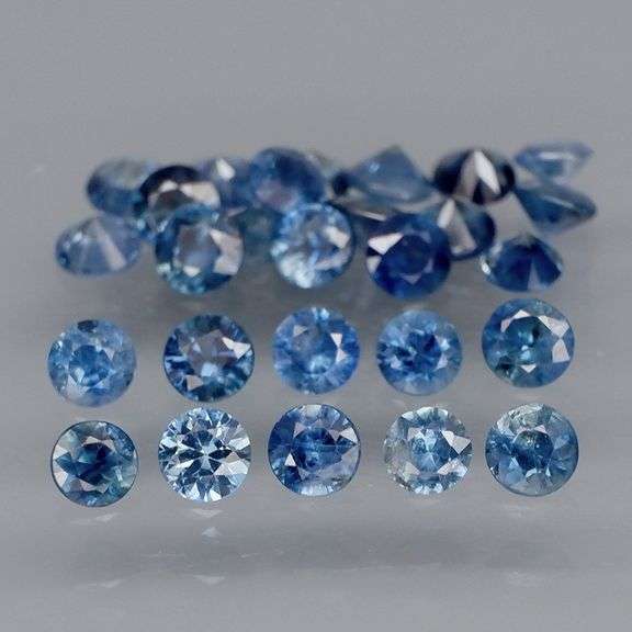 Heavy 3.23ct set of collectors denim blue Sapphires!