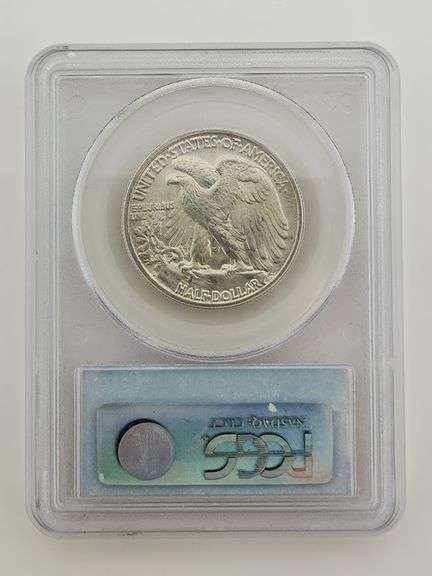 1946 D Walking Liberty Half Dollar, PCGS MS66