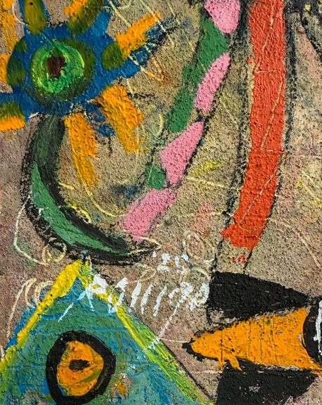 Spectacular Large Size Original Painting by Mexican Contemporary Master ROMGO