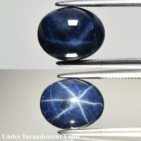 Strong patterned! 4.05ct Star Sapphire!