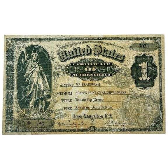 Tomato Pop (Green) by Mr Brainwash