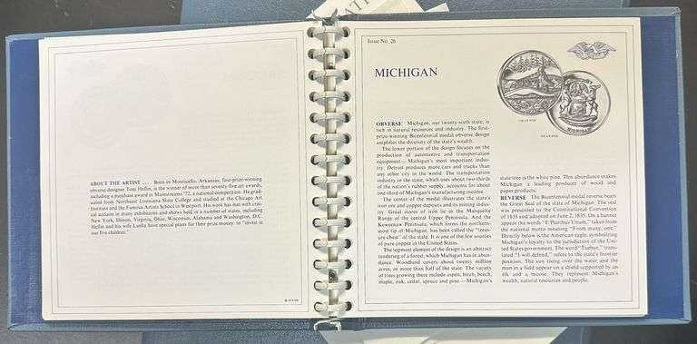 INCREDIBLE 50 State (50 pcs) Bicentennial 1 oz+ Solid Sterling Silver Set in album