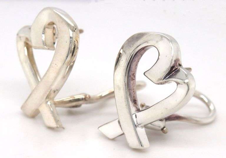 Tiffany & Co Paloma Picasso large loving heart earrings