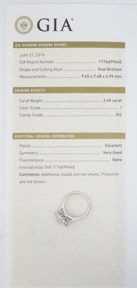 Designer Rahaminov GIA 3.84CTW Earth Mined Oval Diamond Ring