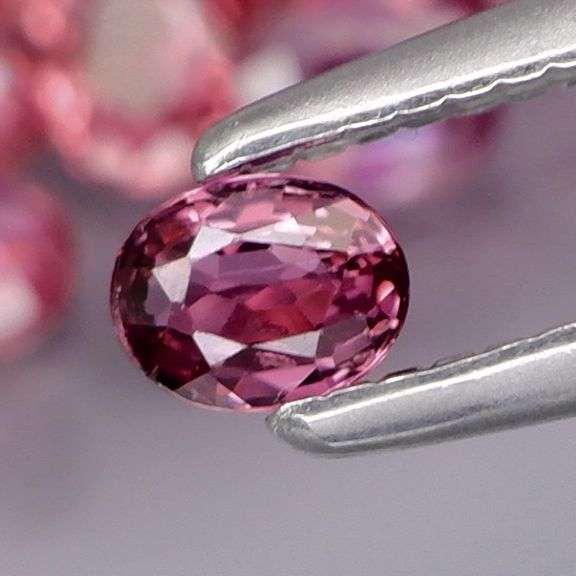 Collectors 3.94ct violet red Ruby set -Untreated!!!