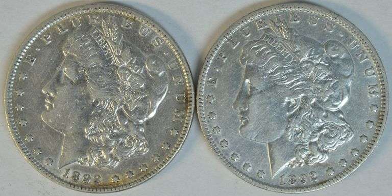 Scarce 1892-P & 1892-O Morgan Silver Dollars in high grades