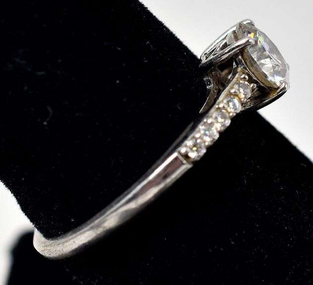 CZ Gemstone Ring in Sterling Silver