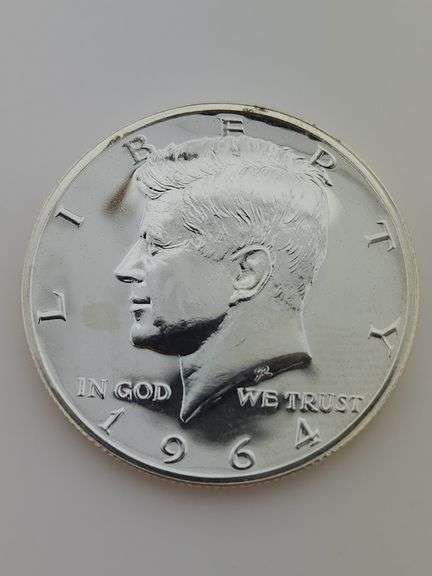 1964 Accented Hair Proof Kennedy Half Dollar With Spot