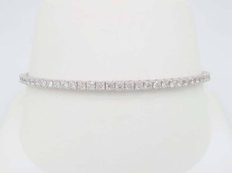 3CTW Diamond Flex Bangle Bracelet