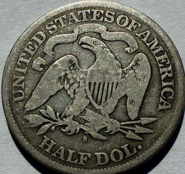 1876 S Seated Half