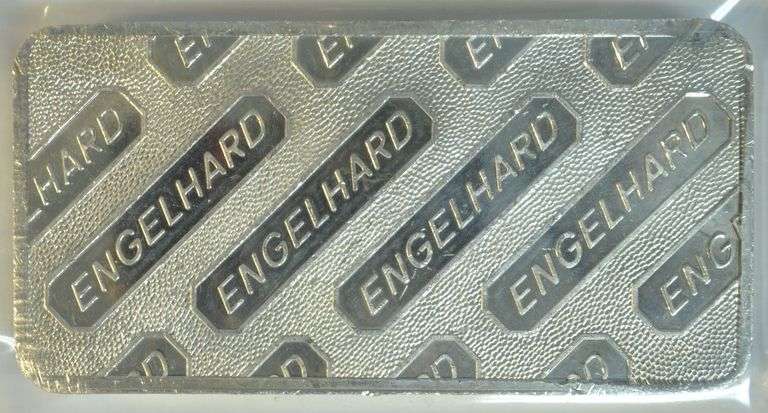 Newer Engelhard .999 Fine Silver 10 Troy Oz bar. Unique Serial #