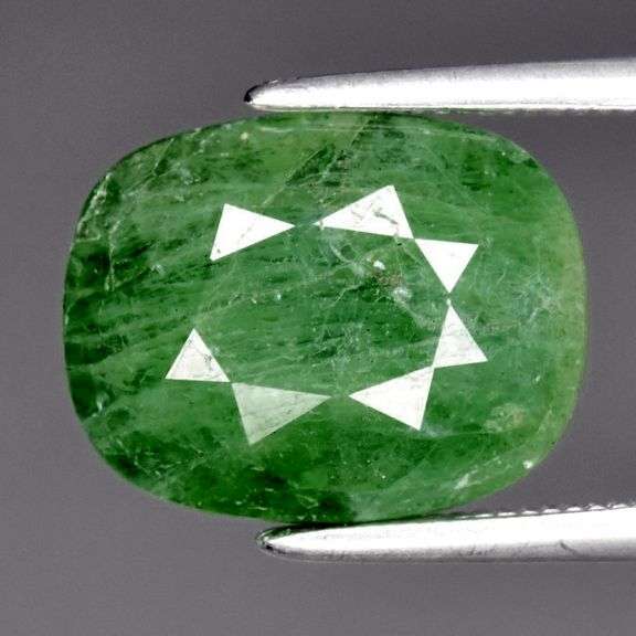 HUGE! 5.36ct collectors UNTREATED Tsavorite Garnet!