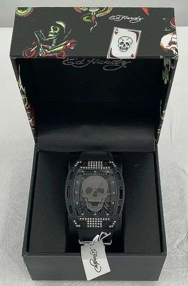 NEW ED HARDY SKULL WATCH