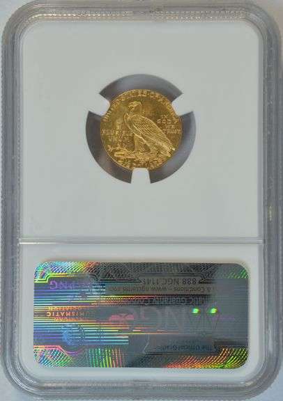 Very Choice BU 1929 $2.50 Indian Gold Piece. PCGS MS63