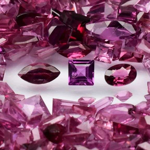 Massive! 40.45ct set of mixed shape Rhodolite Garnets!!!