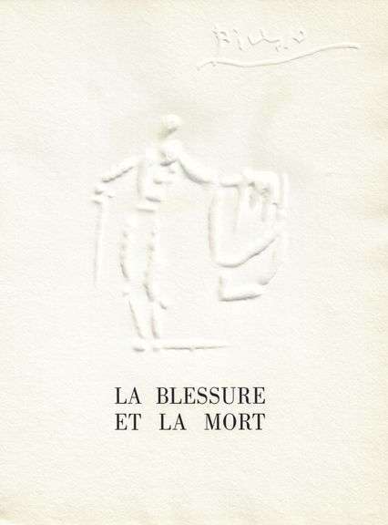 Rare Pablo Picasso Embossment from Chant Funèbre pour Ignacio Sánchez Mejías, 1976