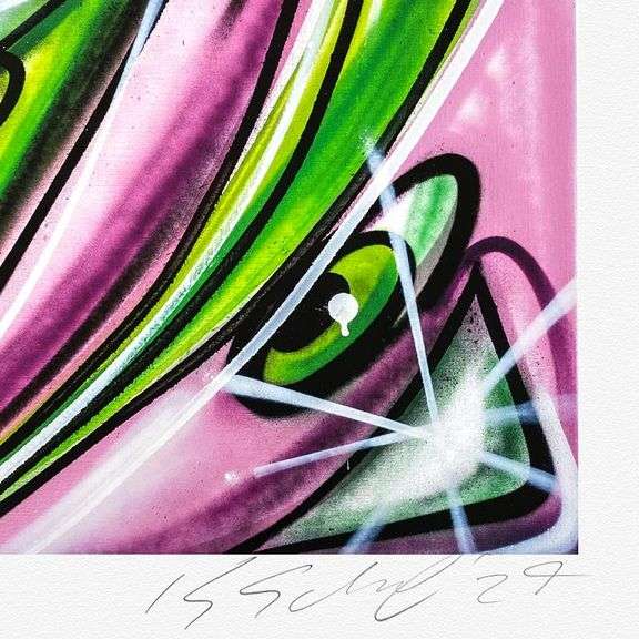 Pink 'N Green by Kenny Scharf