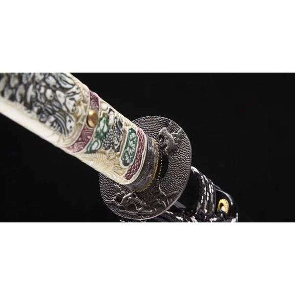 Spring Steel Dragon-Head Samurai Katana